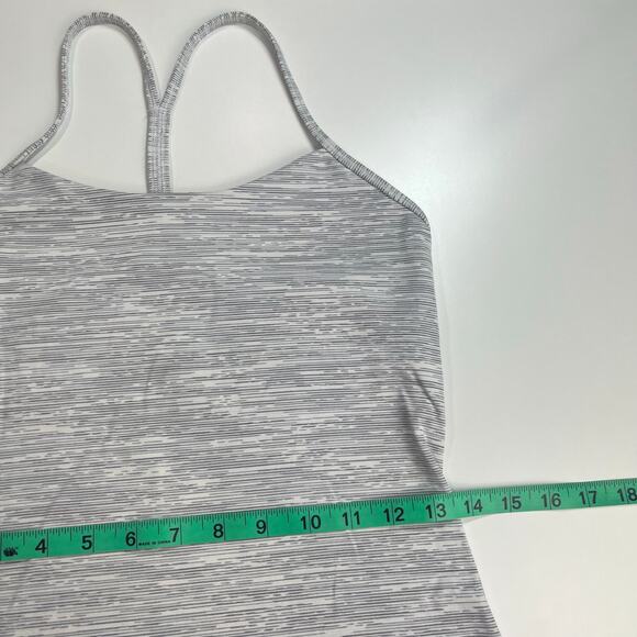 Lululemon Power Pose Tank Sz 6 Wee Are‎ From Space Nimbus Battleship *no pads - Picture 7 of 15